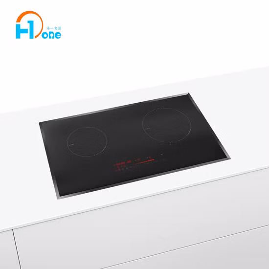 Double Induction Hob 3700W 220V Induction Countertop Burner Suitable for Magnetic Cookware
