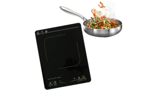 Pantalla LCD de quemador de inducción portátil de 1600W-2000W con temporizador con cocina de inducción de placa de cobre